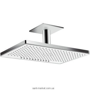 Верхний душ с тропическим душем Hansgrohe коллекция Rainmaker Select хром/белый 24014400