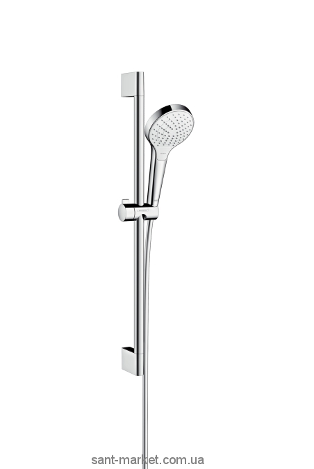 Душовий гарнітур зі штангою Hansgrohe колекція Croma Select S Vario хром / білий 26562400