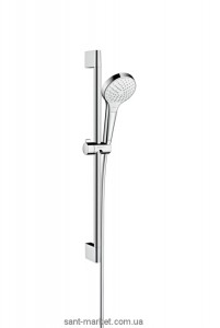 Душовий гарнітур зі штангою Hansgrohe колекція Croma Select S Vario хром / білий 26562400