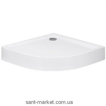 Душевой поддон акриловый четверть круга Huppe Xerano 80х80х15 белый 840202.055