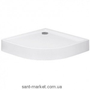 Душевой поддон акриловый четверть круга Huppe Xerano 80х80х15 белый 840202.055