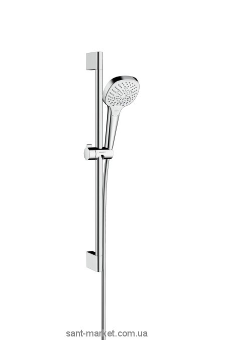 Душевой гарнитур со штангой Hansgrohe коллекция Croma Select E Multi хром/белый 26580400