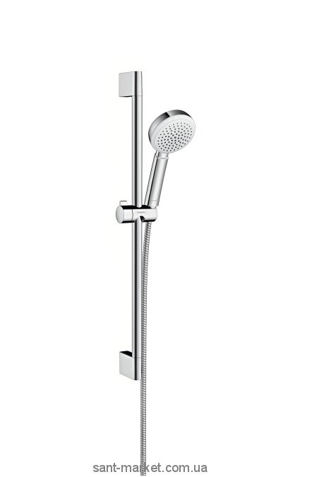 Душовий гарнітур зі штангою Hansgrohe колекція Crometta 100 хром / білий 26652400