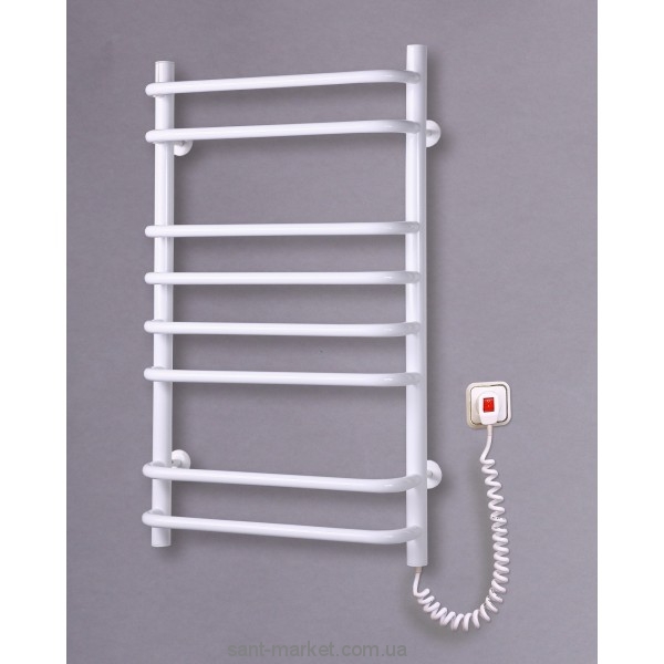 Електричний полотенцесушитель Elna 500х830х130 драбинка Стандарт-8 (білий)