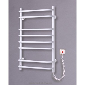  Электрический полотенцесушитель Elna 500х830х130 лесенка Стандарт-8 (белый)
