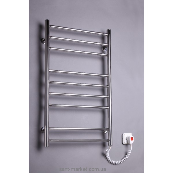 Електричний полотенцесушитель Elna 480х880х80 хром Драбинка - 9 (нерж)