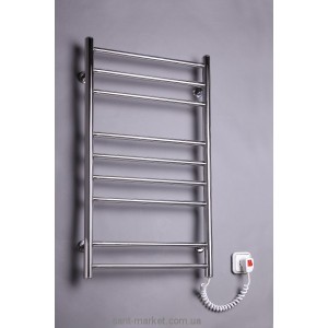  Электрический полотенцесушитель Elna 480х880х80 хром Лесенка - 9 (нерж)