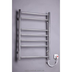 Електричний полотенцесушитель Elna 480х720х80 хром Драбинка-7 (нерж)