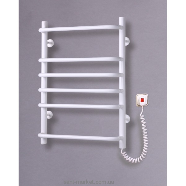 Електричний полотенцесушитель Elna 500х680х130 драбинка Стандарт-6 (білий)