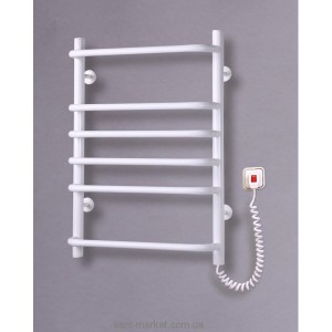 Электрический полотенцесушитель Elna 500х680х130 лесенка Стандарт-6 (белый)