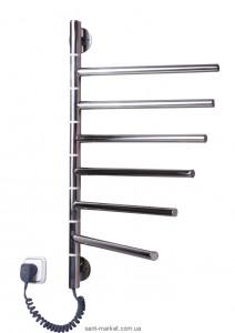 Электрический полотенцесушитель Elna 430х690х50 Е-образный хром Векртикаль-6 поворотная (нерж)