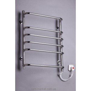 Электрический полотенцесушитель Elna 500х680х130 лесенка хром Стандарт-6 (нерж)
