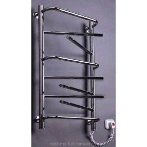 Електричний полотенцесушитель Elna 540х950х140 драбинка хром Елна-9 поворотна (нерж)