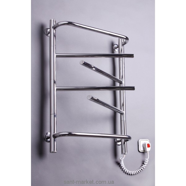  Электрический полотенцесушитель Elna 440х660х130 лесенка хром Элна-6 поворотная (нерж)