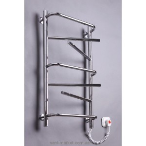 Электрический полотенцесушитель Elna 430х820х130 лесенка хром Элна-7 поворотная (нерж)