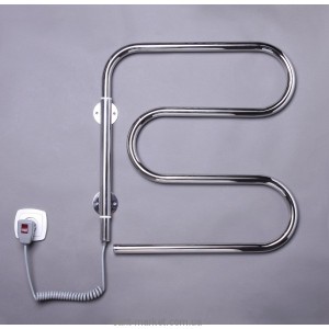  Электрический полотенцесушитель Elna 500х570х40 хром Змейка-М поворотная (нерж)