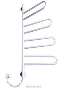 Електричний полотенцесушитель Elna 430х1040х50 Е-подібний Флюгер-4 поворотний (білий)