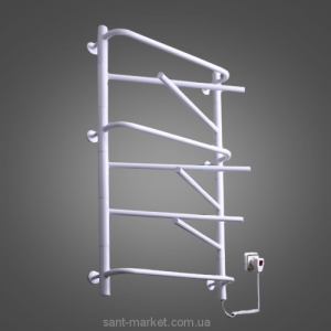 Електричний полотенцесушитель Elna 540х950х140 драбинка Елна-9 поворотна (біла)