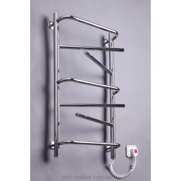 Электрический полотенцесушитель Elna 430х820х130 лесенка хром Элна-7 поворотная (нерж)