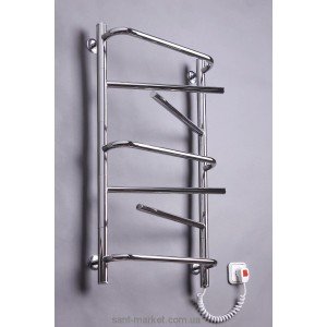 Электрический полотенцесушитель Elna 430х820х130 лесенка хром Элна-7 поворотная (нерж)