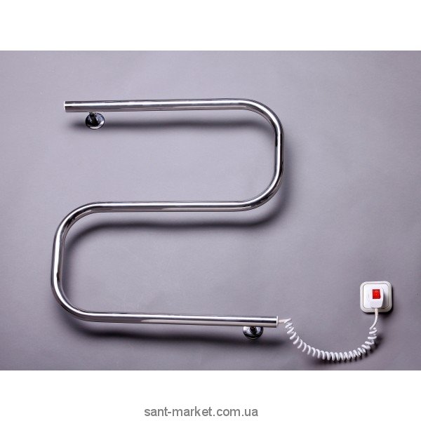 Електричний полотенцесушитель Elna 500х550х70 хром Змійка-S (нерж)
