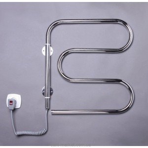 Електричний полотенцесушитель Elna 500х570х40 хром Змійка-М поворотна (нерж)