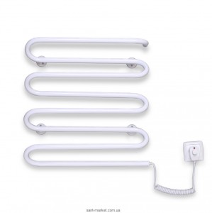  Электрический полотенцесушитель Elna 500х450х120 змейка Волна 8 (белая)