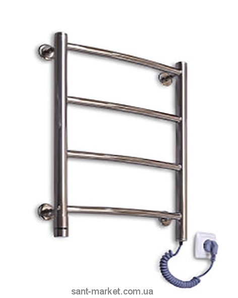  Электрический полотенцесушитель Elna 400х510х80 хром Лесенка-4 (нерж)