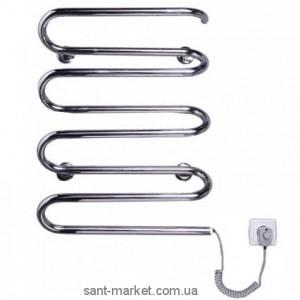 Електричний полотенцесушитель Elna 430х500х120 змійка хром Хвиля 8