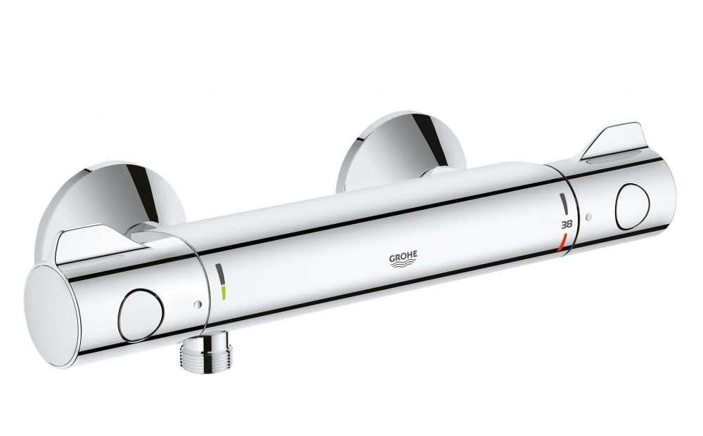 Смеситель для душа настенный двухвентильный с термостатом Grohe Grohtherm 800 хром 34558000