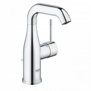 Смеситель для раковины однорычажный с донным клапаном Grohe колекция Essence+ хром 23462001
