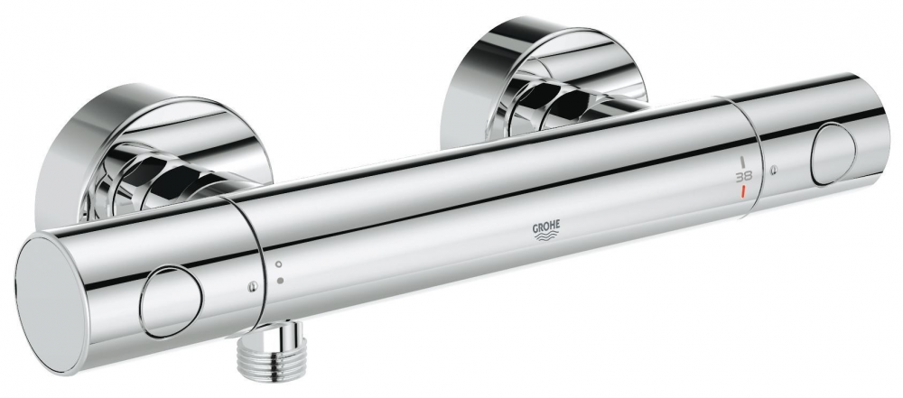 Змішувач для душу настінний двовентильний з термостатом Grohe Grohtherm 1000 хром 34065002