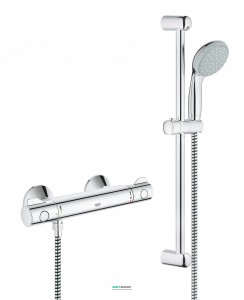 Термостат для душа Grohe Grohtherm 800 с душевым гарнитуром (штанга 600 мм) хром 34565000