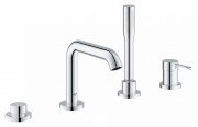 Смеситель однорычажный на борт ванны с душем Grohe коллекция Essence+ хром 19578001