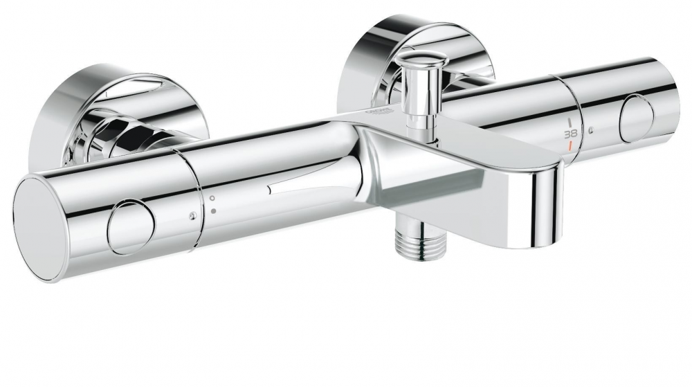 Змішувач з термостатом двовентильний для ванни Grohe колекція Grohtherm 1000 хром 34215002
