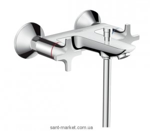 Смеситель двухвентильный с коротким изливом Hansgrohe коллекция Logis Classic хром 71240000