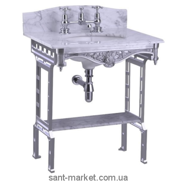 Тумба з раковиною Burlington Georgian підлоги 65х57.5х80.5 мармур G1 1TH + T38 ALU + G11