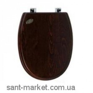 Simas Сиденье Arcade дерево  цвет орех c функцией SoftClose  бронзовые шарниры AR009 Bronzo