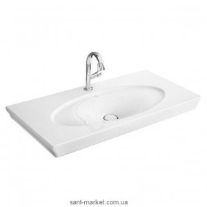Раковина для ванної підвісна умивальник-стільниця Villeroy & Boch колекція La Belle біла 612411R2