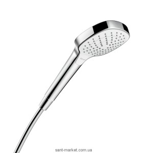 Душова лійка Hansgrohe колекція Croma Select E Vario EcoSmart хром / білий 26813400