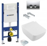 Унитаз подвесной Villeroy&Boch Venticello Directflush 4611R001+9M79S101 + Комплект 3 в 1 Geberit Duofix 458.121.21.1