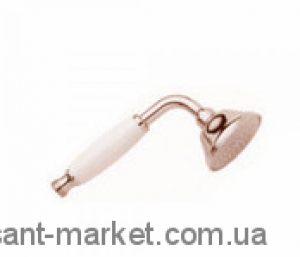 Душова лійка з білою ручкою Bugnatese бронза RICBR19151