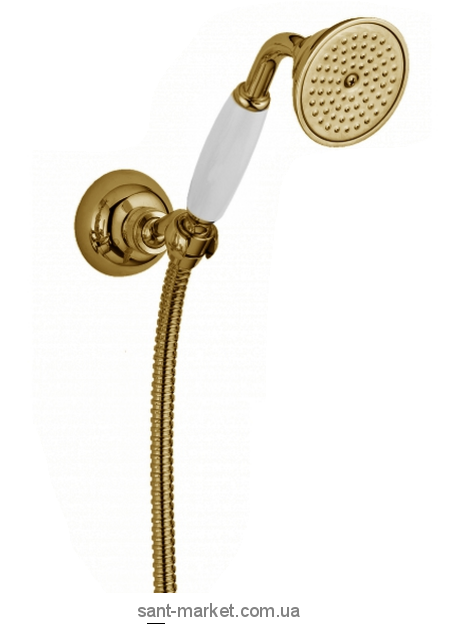 Душевой гарнитур с настенным держателем Bugnatese бронза BR1919
