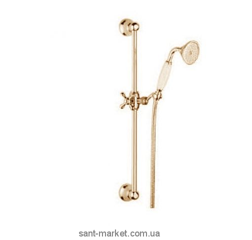 Душевой гарнитур со штангой Bugnatese золото RICDO19257