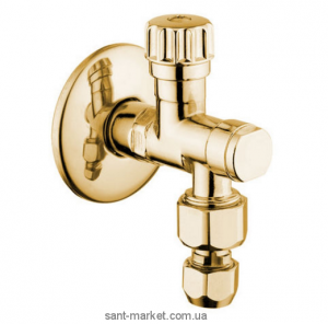 Bugnatese Кран запорный с фильтром для умывальника золото RICDO19251