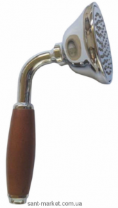 Душевая лейка с деревянной ручкой Bugnatese хром RICCR19151 legno