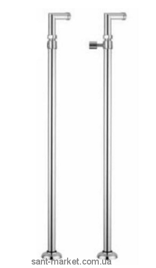 Bugnatese Колони для змішувача на ванну з утримувачем для душу хром RICCR19641