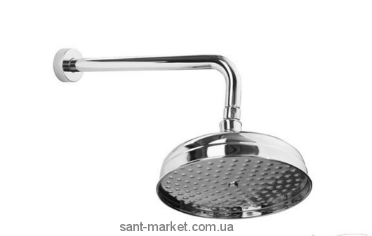 Верхній душ з тропічним душем Bugnatese хром CR4301
