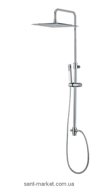 Bugnatese Душова колона модерн вбудований змішувач верхня душ лійка 30cм CR779 / 908/597/81