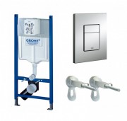 Система инсталляции для подвесного унитаза Grohe Rapid SL 3в1 50х113х14 5 38878000 клавиша хром